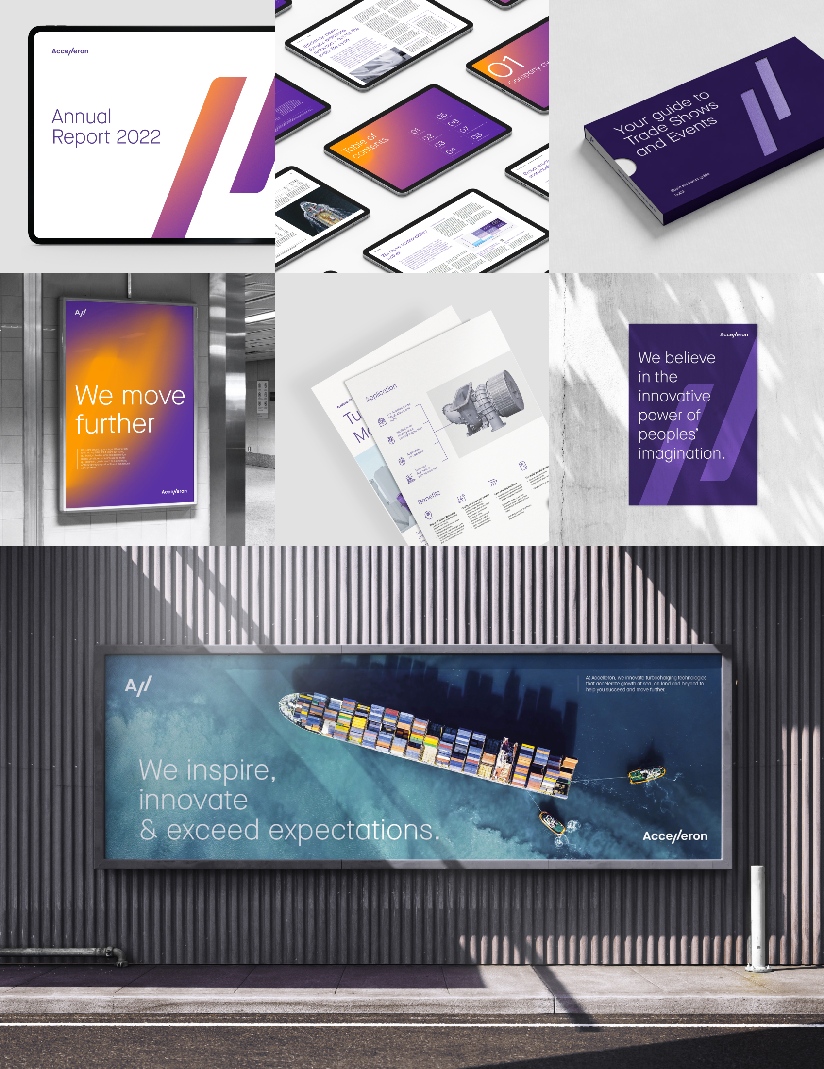 Accelleron brand assets design