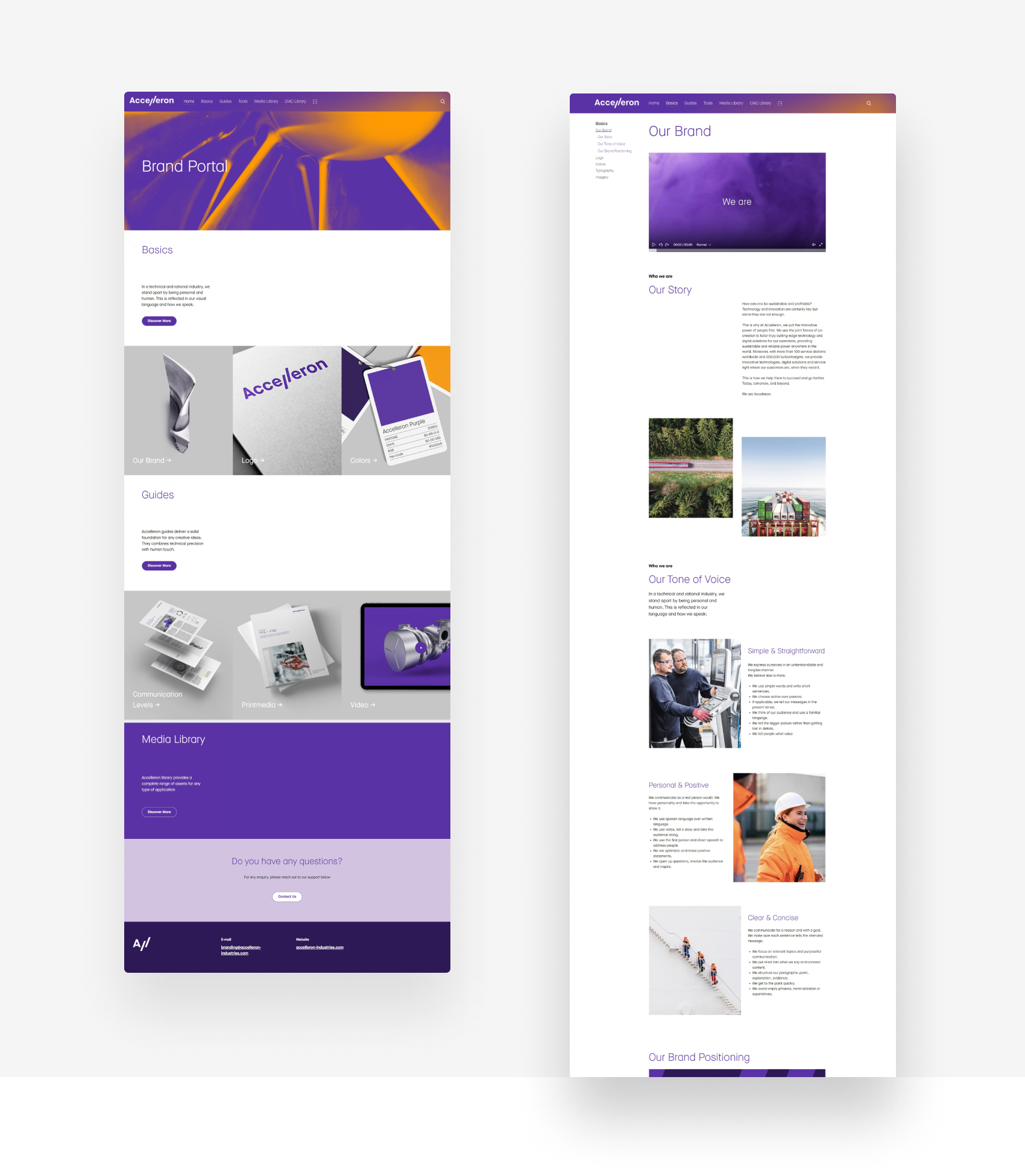 Accelleron brand portal